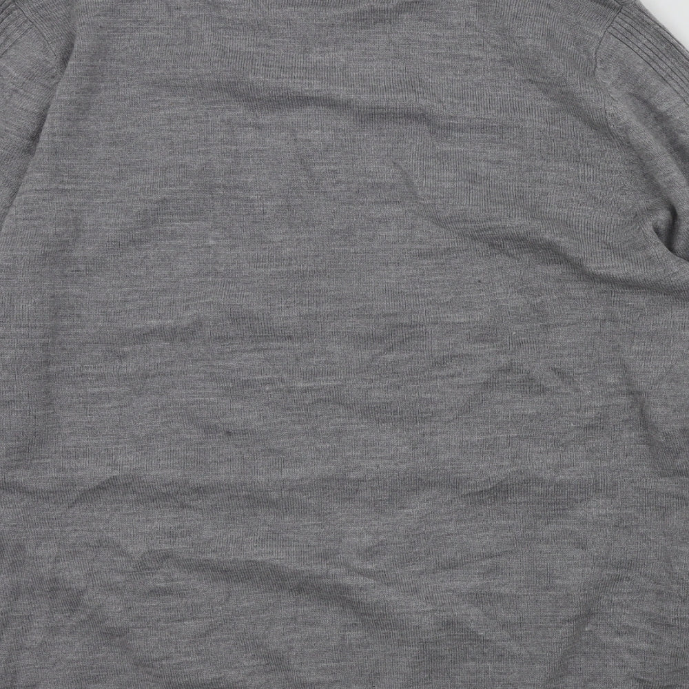 George Mens Grey Pullover Jumper Size L - t-shirt neck