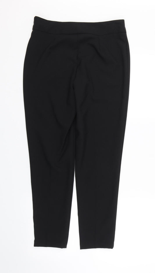George Womens Black Trousers Size 8 L25 in