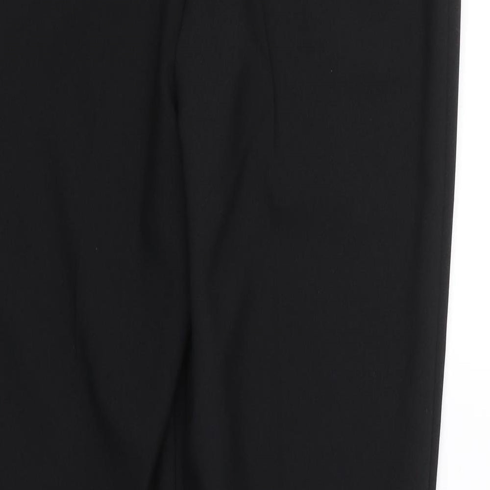 George Womens Black Trousers Size 8 L25 in