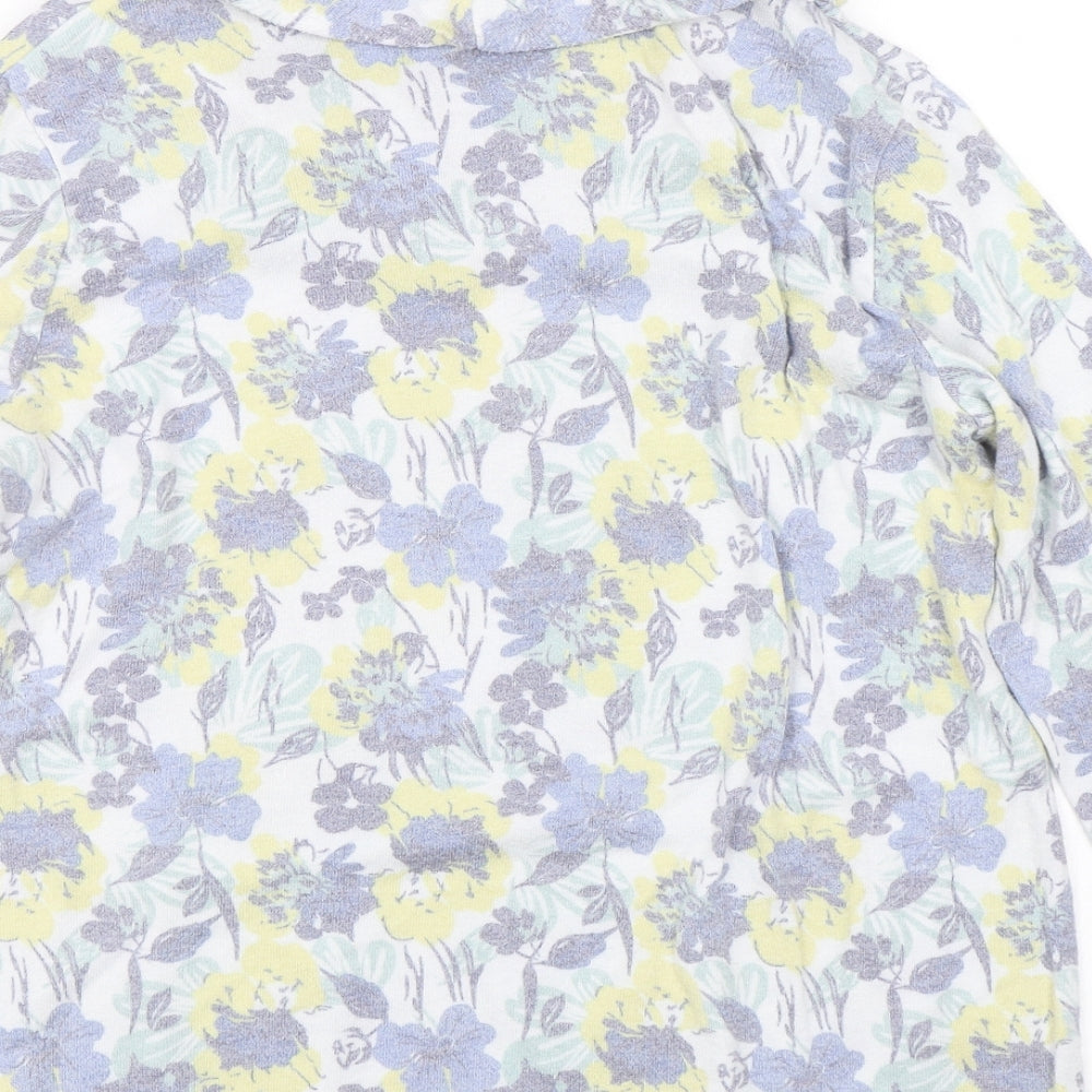 Isle Womens Multicoloured Floral Basic T-Shirt Size S