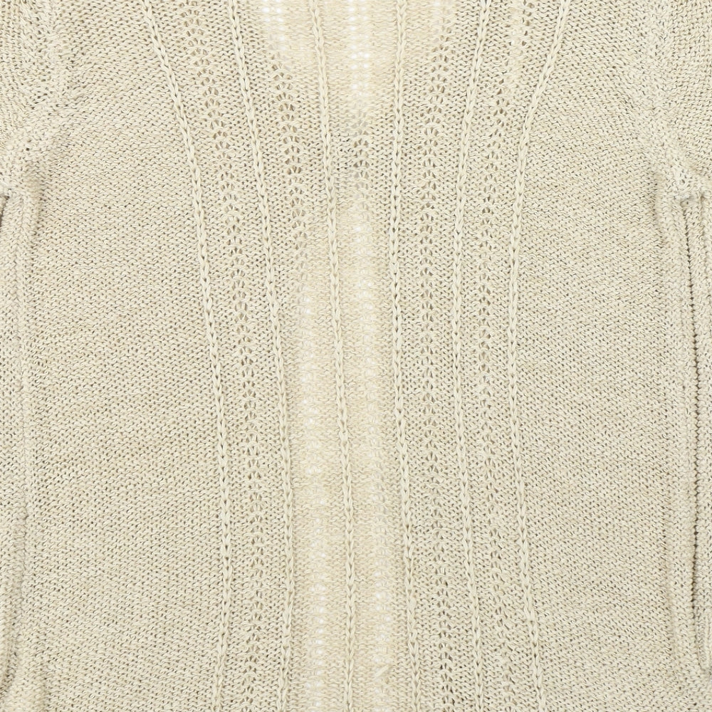 Womens UK Size 12 Originals Beige Cardigan Jumper