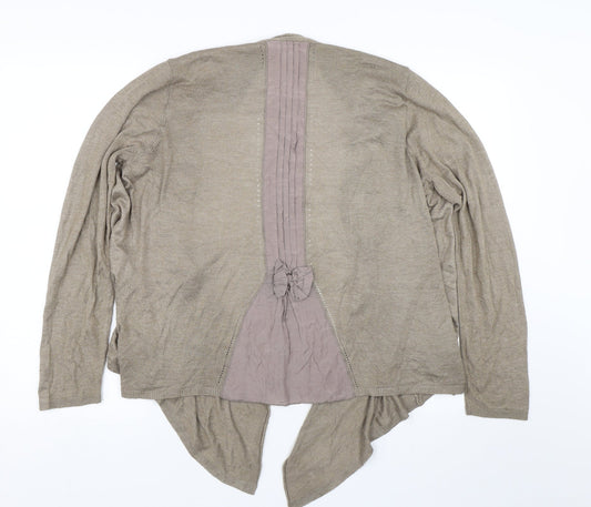 Womens UK Size 16 Per Una Brown Cardigan Jumper