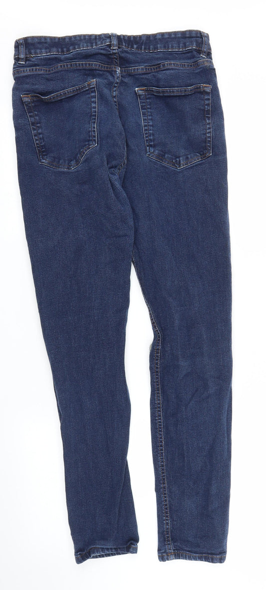 NEXT Mens Blue Denim Skinny Jeans Size 32 in L28 in