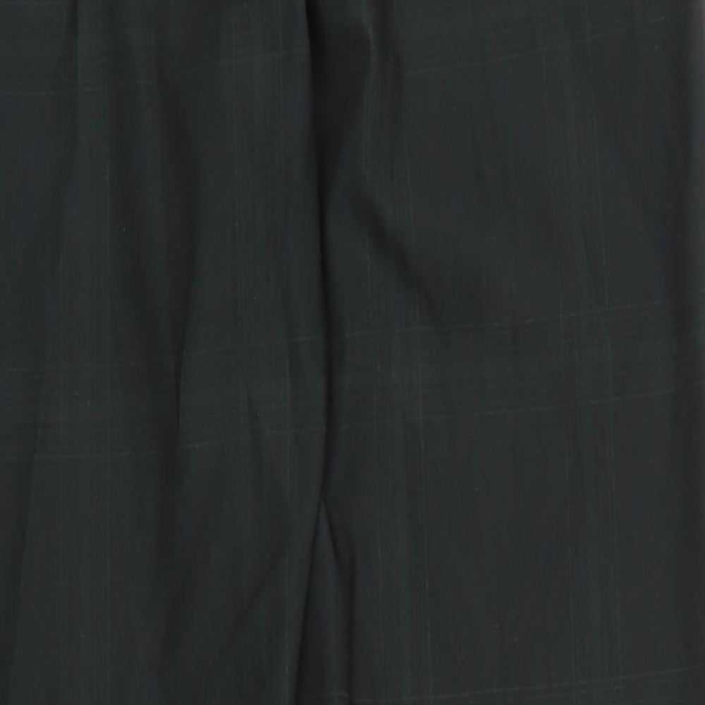 Slazenger Mens Black Plaid Trousers Size 32 in L29 in