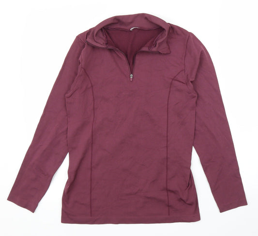 Womens UK Size M Preworn Purple Pullover Jumper