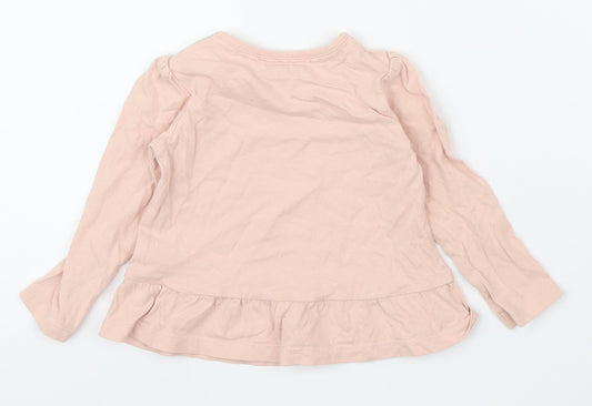 TU Girls Pink Basic T-Shirt Size 6-9 Months