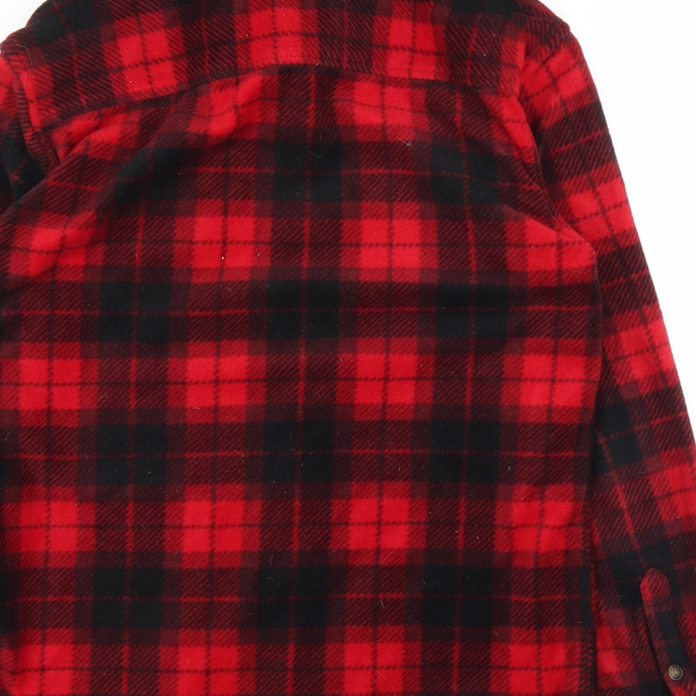 Mens UK Size S Prince and Fox Red Button-Up Long Sleeve Casual Shirt