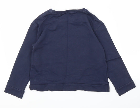 NEXT Girls Blue Pullover Jumper Size 7 Years