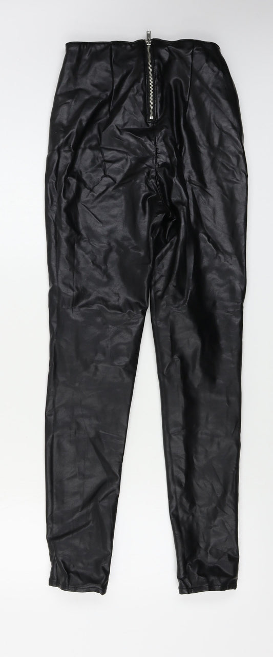 Womens UK Size 6 H&M Regular Fit Black Trousers