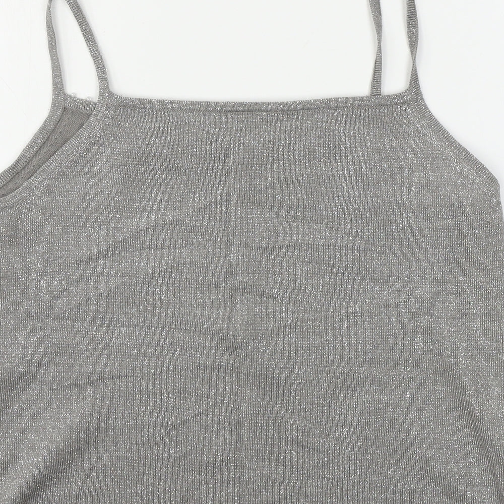 Womens UK Size 16 Marks and Spencer Grey Basic T-Shirt