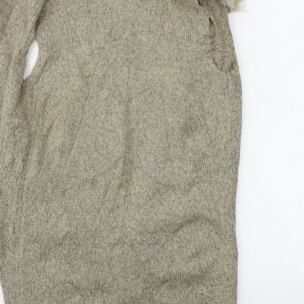 Primark Girls Brown Cardigan Jumper Size 11-12 Years