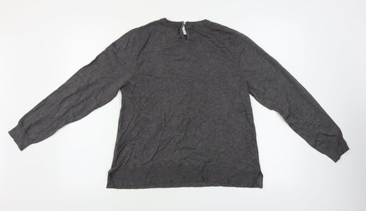 F&F Womens Grey Pullover Jumper Size 14