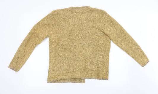 Donna Lewis Womens Brown Knit Cardigan Jumper Size L