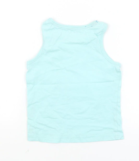Nutmeg Girls Blue Basic Tank Size 2-3 Years - Cool Dude