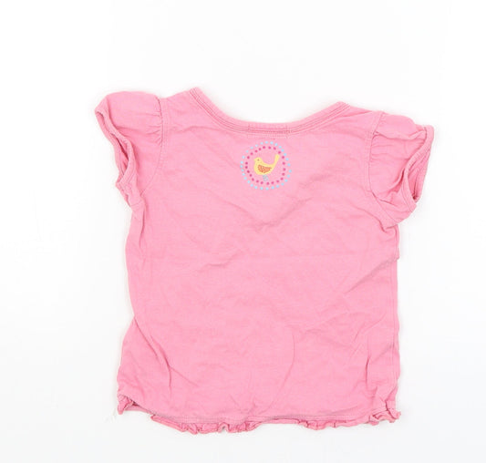 Mini Boutique Baby Pink Basic T-Shirt Size 12-18 Months