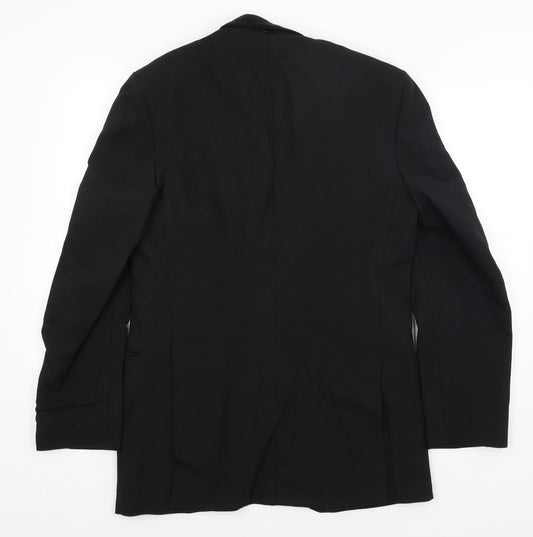 Mens UK Size M C&A Regular Black Suit Jacket