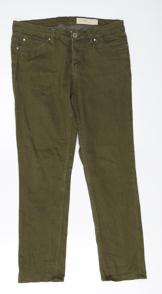Womens UK Size 36 ESMARA Regular Fit Skinny Green Jeans