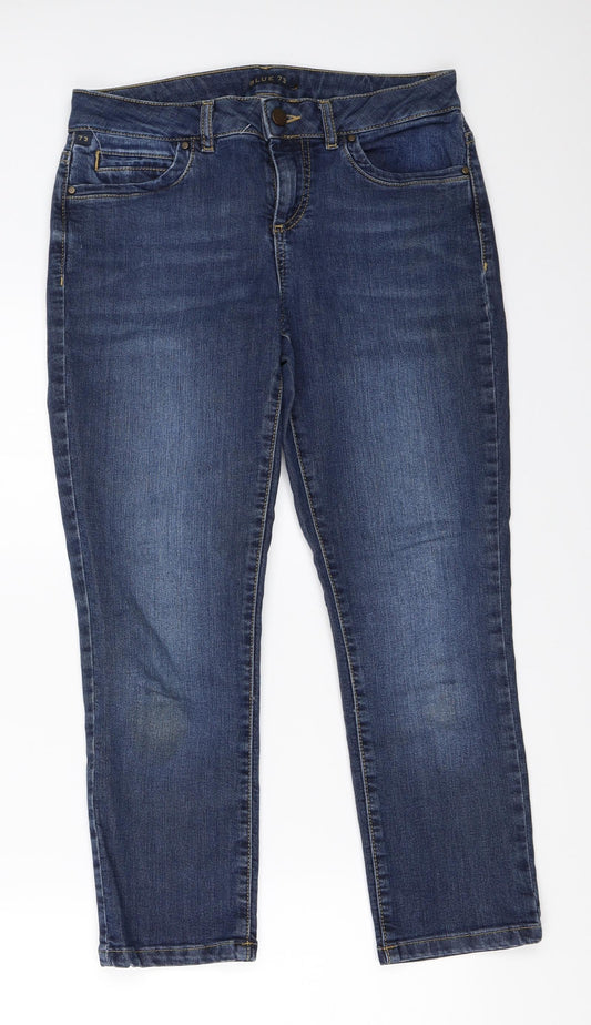 Blue 73 Womens Blue Denim Cropped Jeans Size 8 L23.5 in