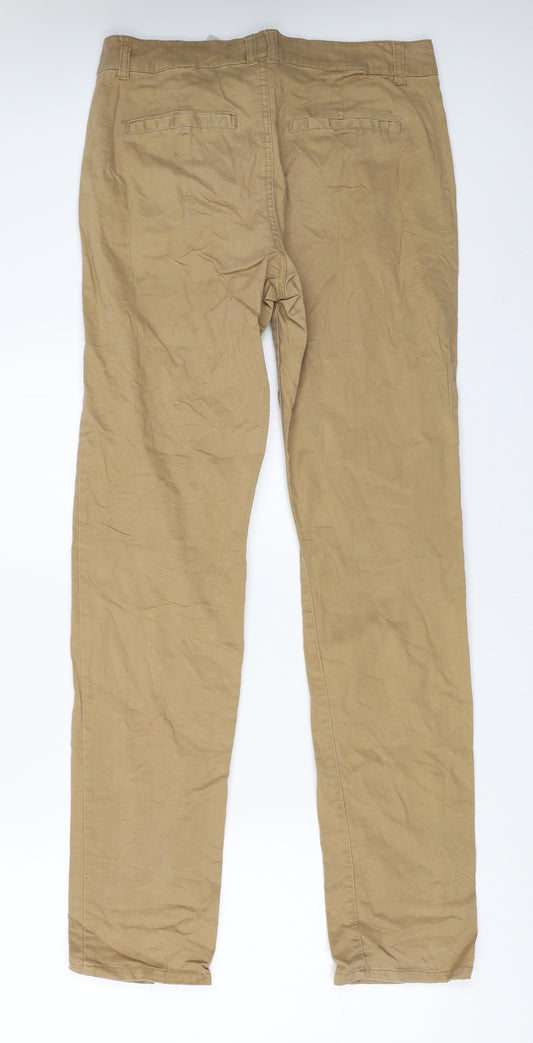Vera Moda Womens Beige Chino Trousers Size 36 L32 in