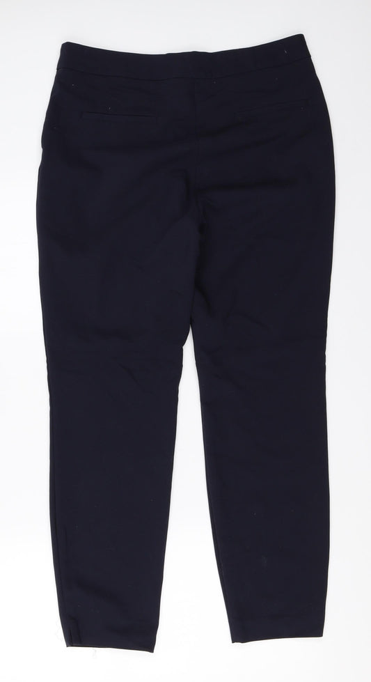Womens UK Size 12 Papaya Regular Fit Blue Trousers