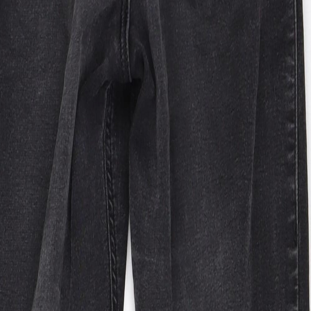 Topshop Womens Black Denim Skinny Jeans Size 24 in L28 in