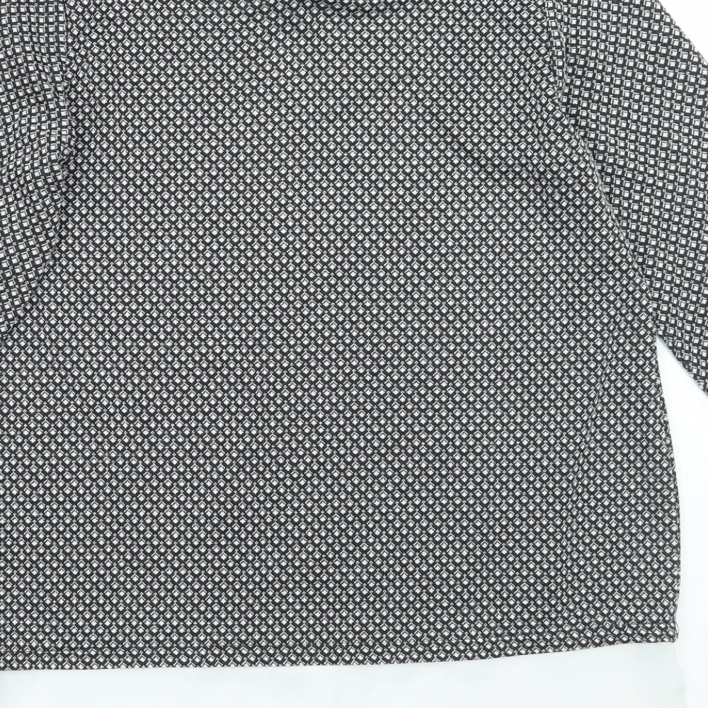 Womens UK Size 10 Dorothy Perkins Black Basic Blouse