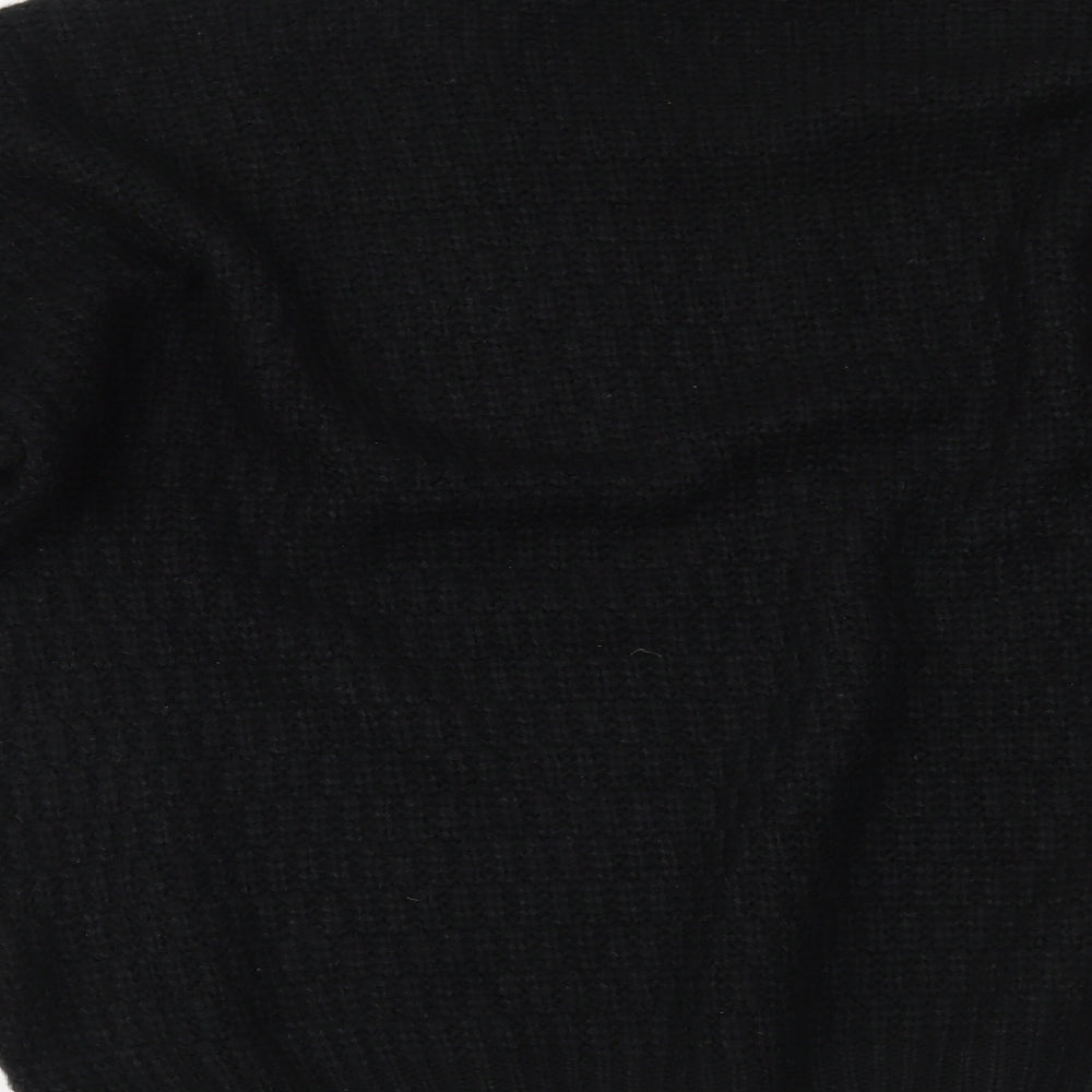 Womens UK Size 14 New Look Black Henley Jumper