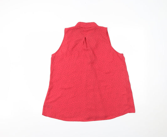 George Womens Pink Basic Blouse Size 14