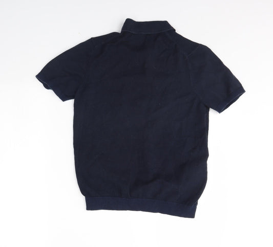 TU Mens Blue Polo Size S