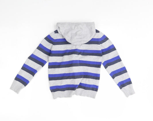 Cherokee Boys Blue Striped Jacket Size 7 Years