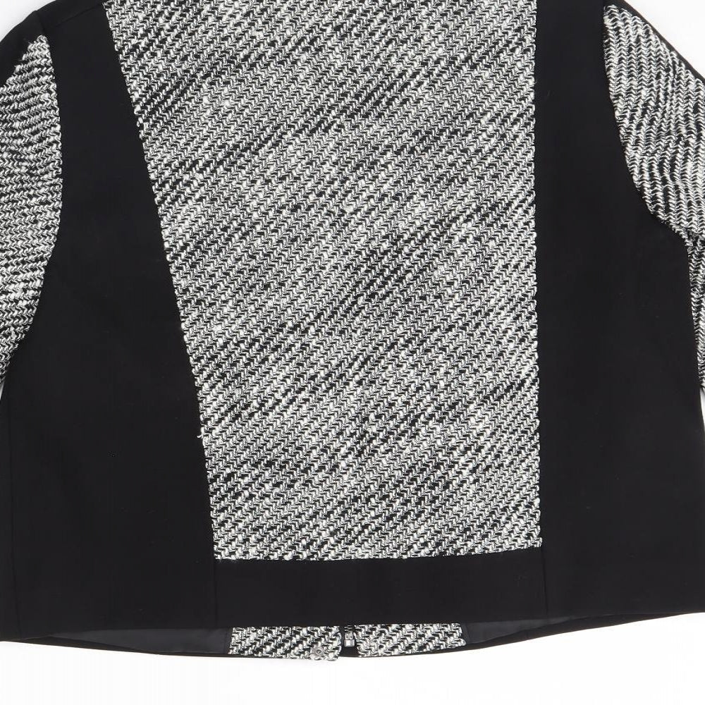 Womens UK Size 12 m&s Black Jacket