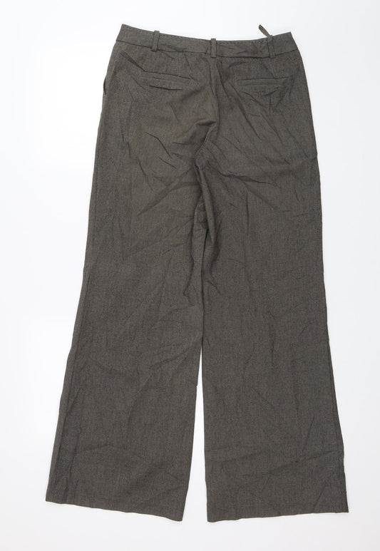 Womens UK Size 8 NEXT Regular Fit Dress Pants Green Trousers