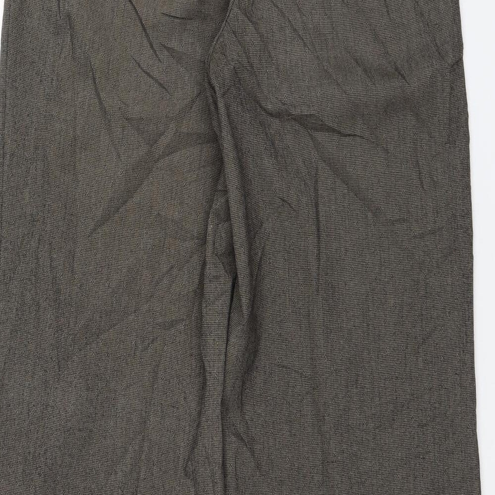 Womens UK Size 8 NEXT Regular Fit Dress Pants Green Trousers