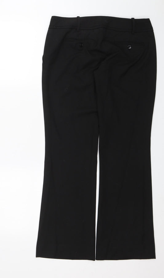 Womens UK Size 32 in The Limited Regular Fit Dress Pants Black Trousers