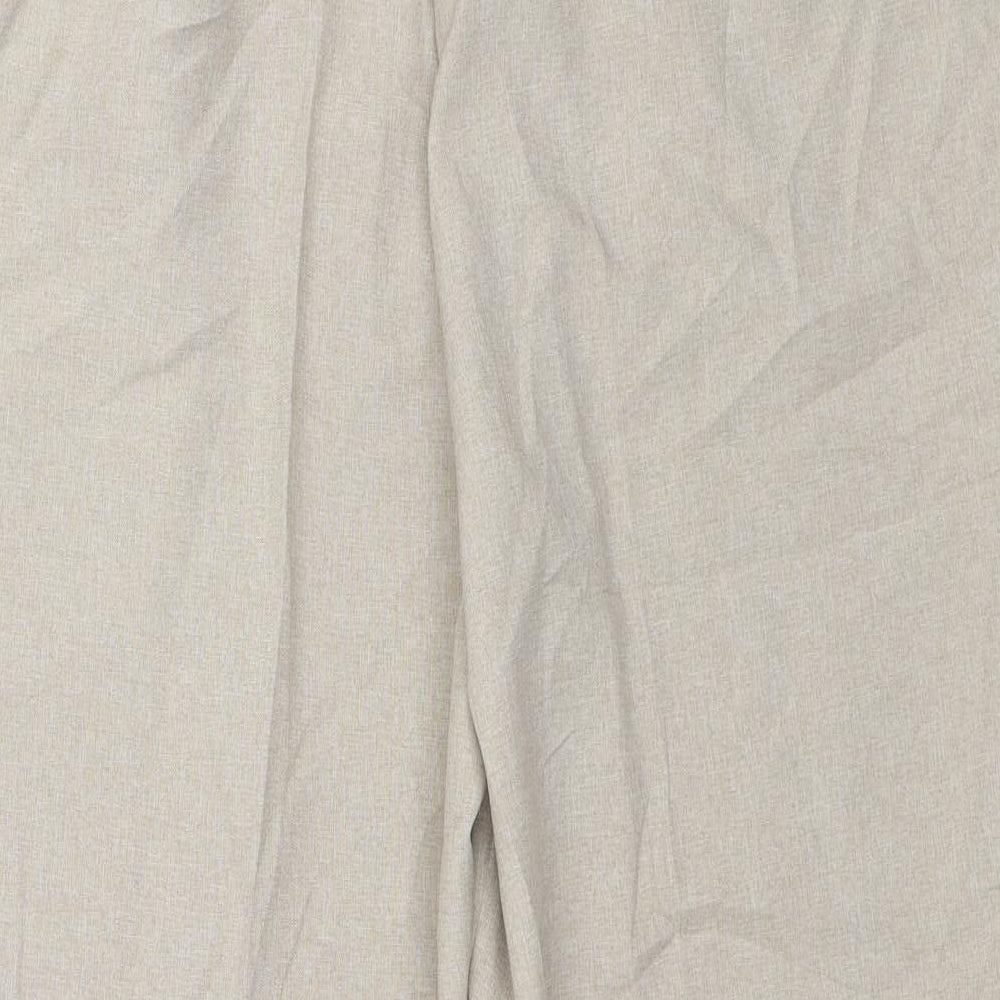 BM Collection Womens Beige Capri Trousers Size 16 L23 in