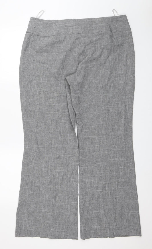Florence & Fred Womens Grey Dress Pants Trousers Size 18 L30 in
