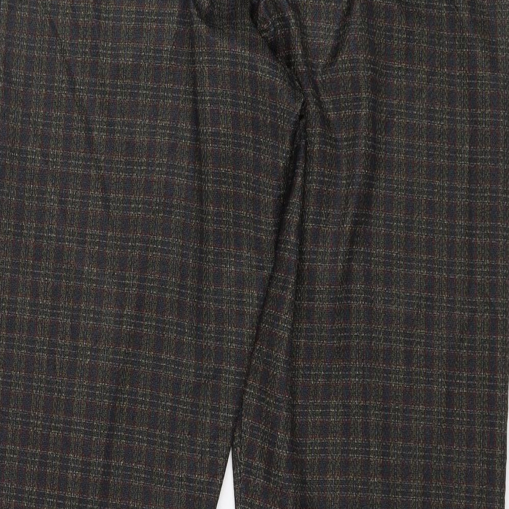 Womens UK Size 20 Preworn Regular Fit Capri Green Trousers