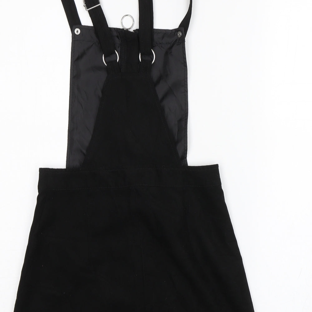 Divided Womens Black Pinafore/Dungaree Dress Size 6