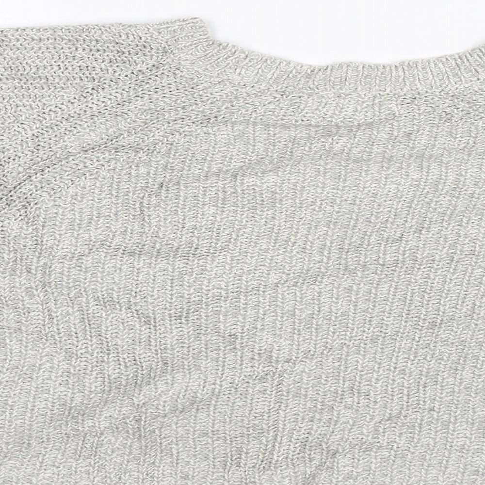 Womens UK Size L Silence + Noise Grey Pullover Jumper