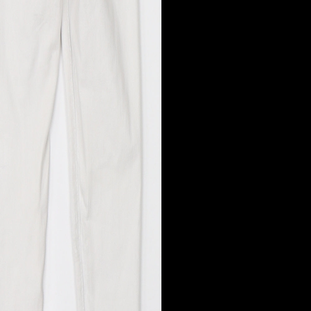 Topshop Womens White Denim Skinny Jeans Size 28 in L32 in
