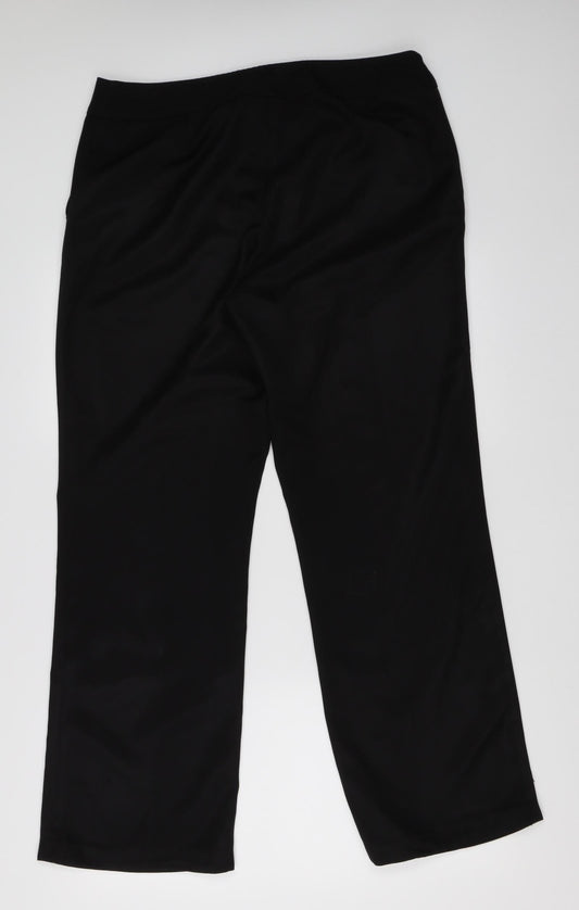 Womens UK Size 14 BHS Regular Fit Dress Pants Black Trousers