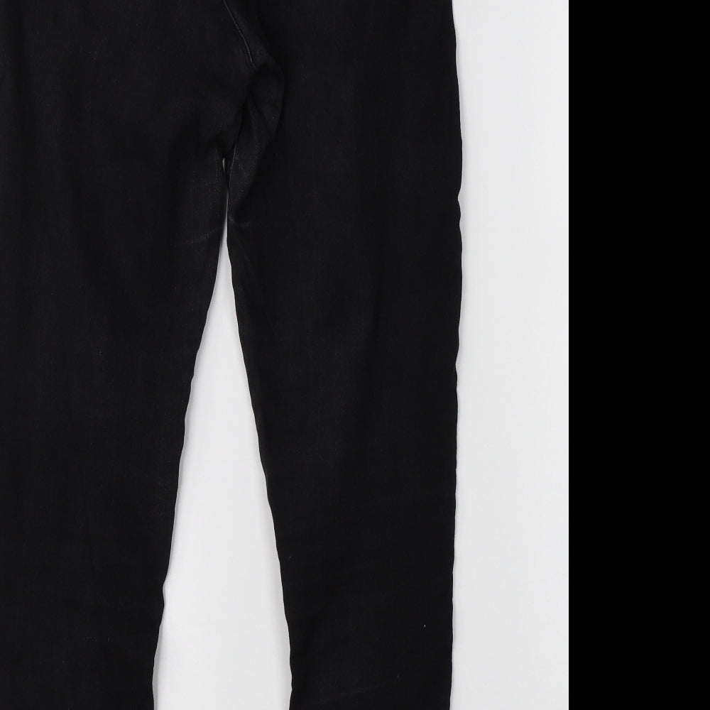 Dorothy Perkins Womens Black Denim Skinny Jeans Size 12 L25 in