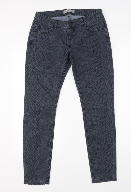 Womens UK Size 8 Dorothy Perkins Regular Fit Skinny Blue Jeans