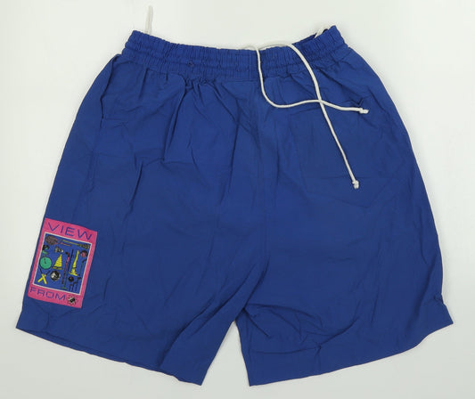 View From Mens Blue   Sweat Shorts