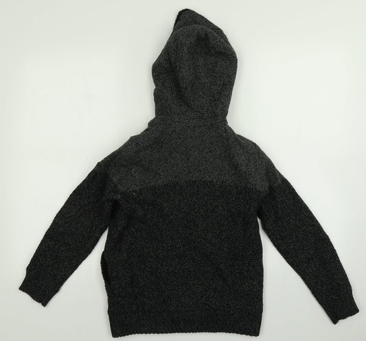 F&F Boys Grey Full Zip Hoodie Size 9-10 Years