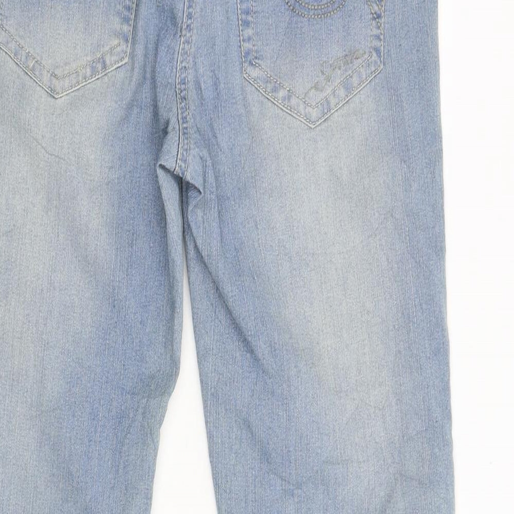 Mens UK Size Sportin Regular Fit Straight Blue Jeans