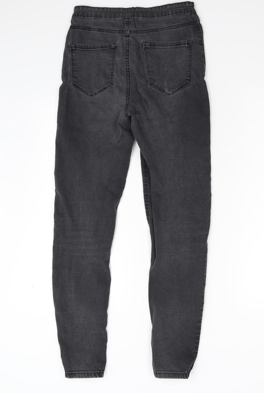 Primark Womens Black Denim Skinny Jeans Size 10 L28 in