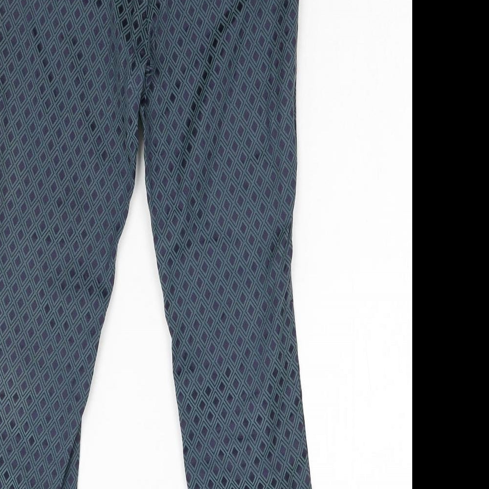 Womens UK Size 8 NEXT Regular Fit Green Trousers