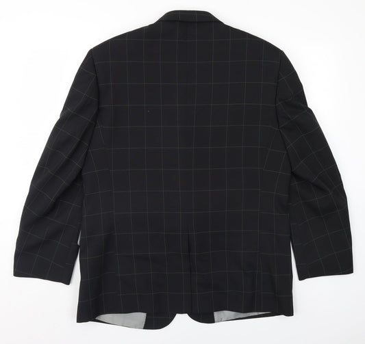 Mens Black Jacket Blazer - Black Mans Blazer