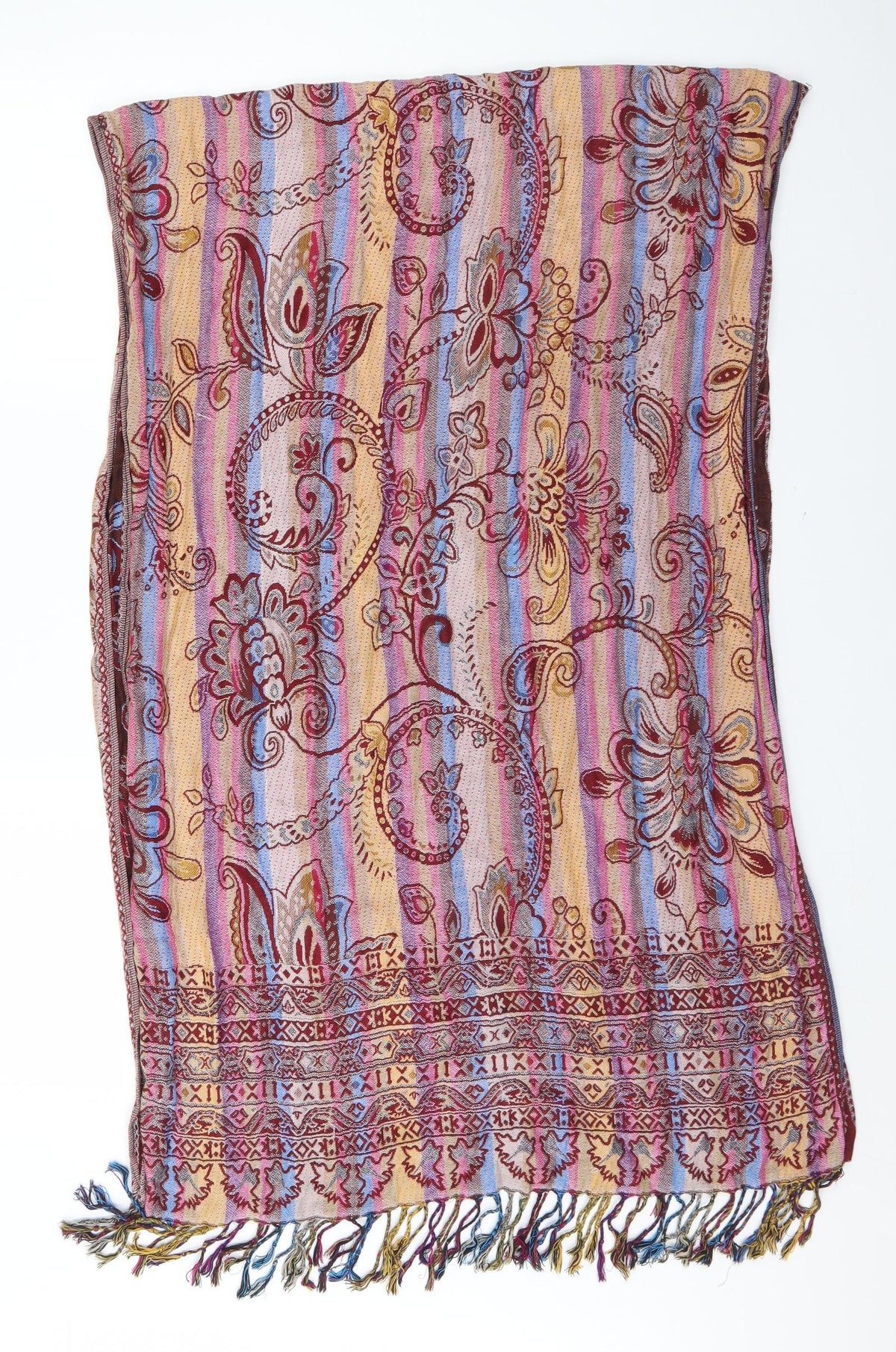 Womens Multicoloured Floral Shawl/Wrap - Shawl